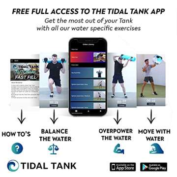 Tidal Tank Sphere - Original Heavy Bag Aqua Ball, Water Weight - Sandbag Weight Set for Home Gym, Adjustable Sand Bags Weights Workout - Portable Exercise Fitness Equipment - Workout Videos