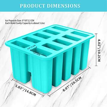 Ice Monster Silicone Popsicle Molds - Homemade Popsicles Molds For Kids Popsicle Mold Food Grade Sil...