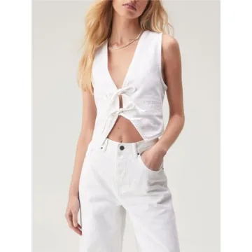 Women Fairycore Peplum Tie Front Tank Top for Stylish Looks