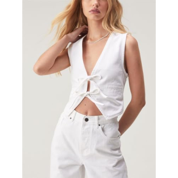 Women Fairycore Peplum Tie Front Tank Top for Stylish Looks