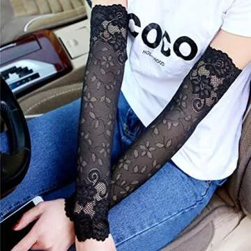 SUPVOX Lace Arm Sleeves for Stylish Sun Protection
