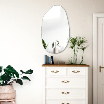 EDGEWOOD Asymmetrical Wall Mirror for Home Decor