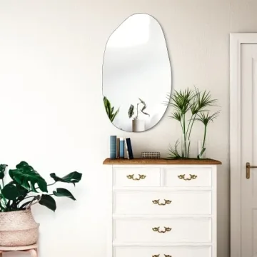 EDGEWOOD Asymmetrical Wall Mirror for Home Decor