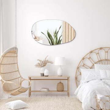 EDGEWOOD Asymmetrical Wall Mirror for Home Decor