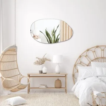 EDGEWOOD Asymmetrical Wall Mirror for Home Decor