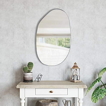 EDGEWOOD Asymmetrical Wall Mirror for Home Decor