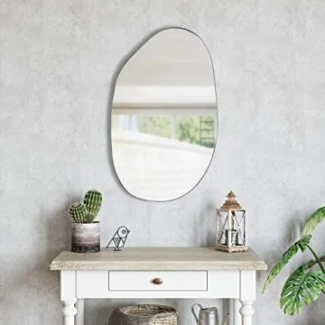 EDGEWOOD Asymmetrical Wall Mirror for Home Decor