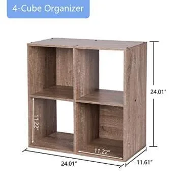 PACHIRA 4-Cube Storage Organizer for Stylish Spaces