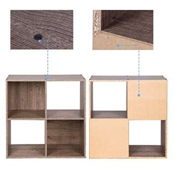 PACHIRA 4-Cube Storage Organizer for Stylish Spaces