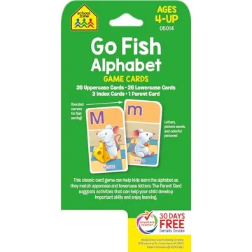 School Zone Go Fish Card Game for Fun Learning