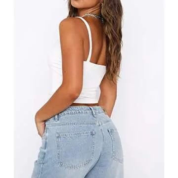 SAFRISIOR Women's Lace Crop Top for Trendy Style