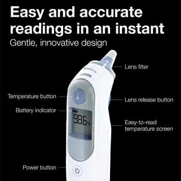 Braun ThermoScan 5 Ear Thermometer for Family Health
