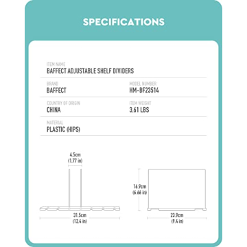 Effortless Closet Organization with Baffect Shelf Dividers