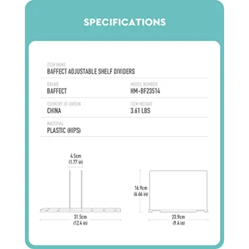Effortless Closet Organization with Baffect Shelf Dividers