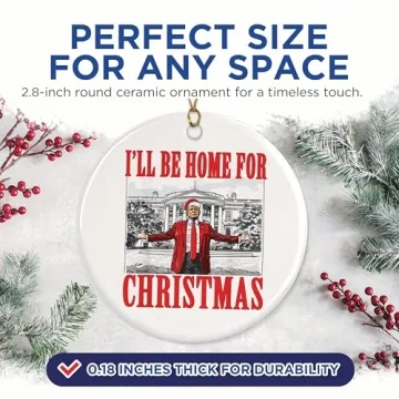 Funny Trump 2024 Christmas Ornament - Home Decoration