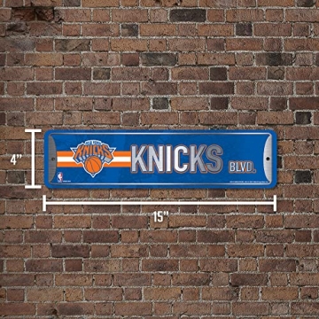 Rico Industries NYC Knicks Metal Street Sign for Home Decor