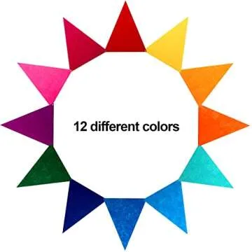 Outus Rainbow Pennant Banner Flags for Festive Events