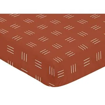 Sweet Jojo Boho Mudcloth Fitted Crib Sheet for Nursery
