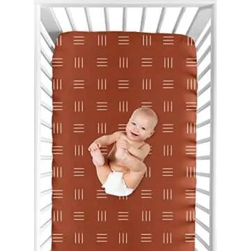 Sweet Jojo Boho Mudcloth Fitted Crib Sheet for Nursery
