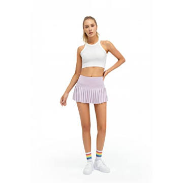Raroauf Women Pleated Tennis Skirt High Waisted Mini Golf Skort