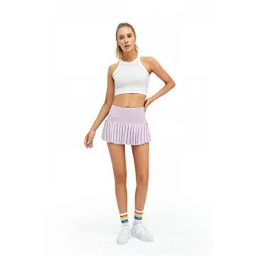 Raroauf Women Pleated Tennis Skirt High Waisted Mini Golf Skort