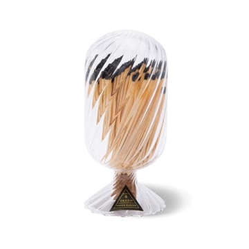 Skeem Helix Match Cloche with Black-Tipped Matches for Elegant Decor