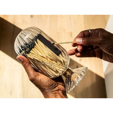 Skeem Helix Match Cloche with Black-Tipped Matches for Elegant Decor