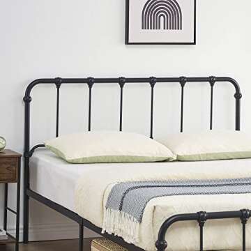 Amyove Full Metal Bed Frame with Easy Assembly and Storage