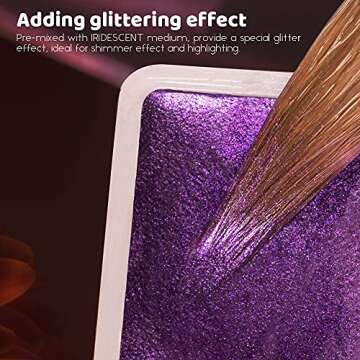 Paul Rubens 24 Metallic Glitter Watercolor Paint Set