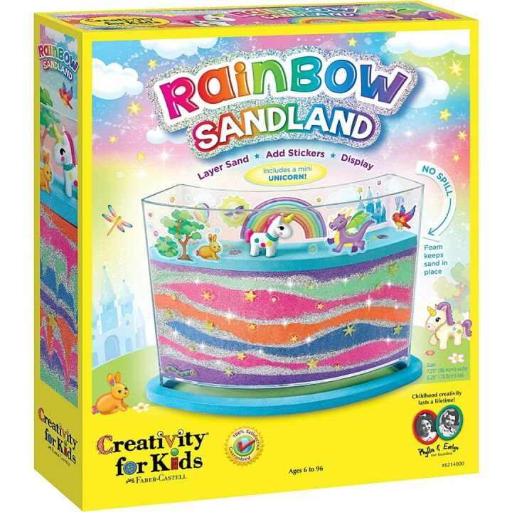 Rainbow Sandland DIY Sand Art Kit for Kids