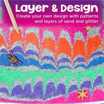 Rainbow Sandland DIY Sand Art Kit for Kids