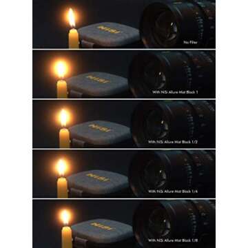 NiSi Cinema Allure Mist Black 1/4 Stop | Mist Effect Lens Filter for for 4x5.65 Videography Matte Bo...