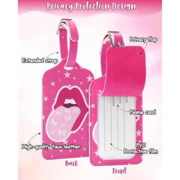 4PCS Cute Luggage Tags for Stylish Travel Essentials