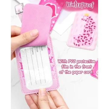 4PCS Cute Luggage Tags for Stylish Travel Essentials