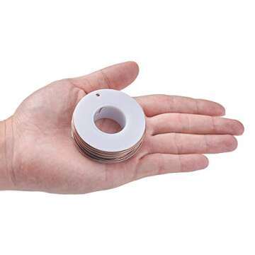 BENECREAT 6 Rolls 450 Feet Jewelry Aluminum Wire 18 Gauge Bendable Metal Craft Wire for Jewelry Beading Sculpture Craft, Floral Model Making