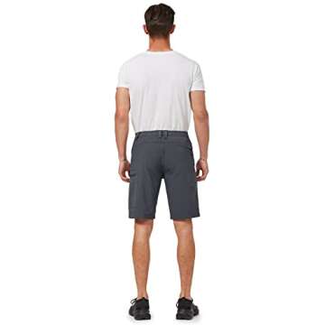 Hiauspor Men's Hiking Cargo Shorts 9"/10" Quick Dry Lightweight Waterproof for Golf Tactical Fishing Casual with 6 Pockets (Dark Grey, 36)