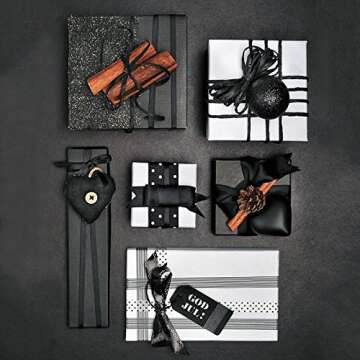 RUSPEPA Kraft Paper Roll - 48 inches x 100 feet - Recyclable Paper Perfect for Wrapping, Craft, Packing, Floor Covering, Dunnage, Parcel, Table Runner, Black