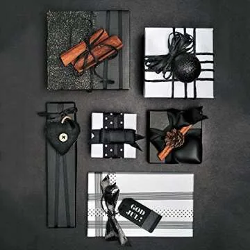 RUSPEPA Kraft Paper Roll - 48 inches x 100 feet - Recyclable Paper Perfect for Wrapping, Craft, Packing, Floor Covering, Dunnage, Parcel, Table Runner, Black