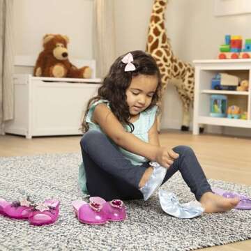 Melissa & Doug Role Play Collection, Step in Style! (Set of 4 Pairs, Frustration-Free Packaging), Multi-colored, Standard