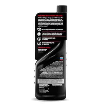 Chevron Techron High Mileage Fuel System Cleaner, 12 oz, Pack of 1