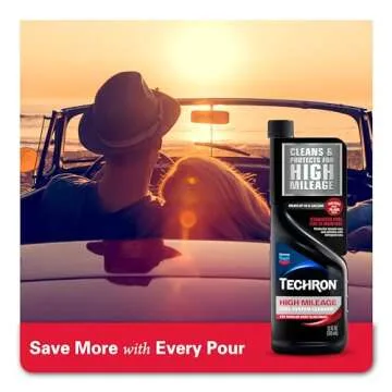 Chevron Techron High Mileage Fuel System Cleaner, 12 oz, Pack of 1