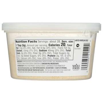 365 by Whole Foods Market, Parmesan Grated, 5 Ounce