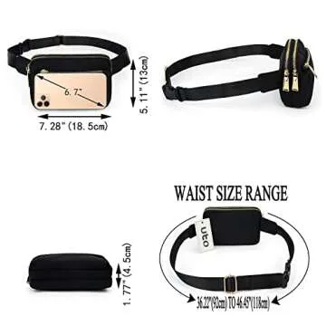 Stylish UTO Fanny Pack - Versatile Belt Purse for Every Occasion