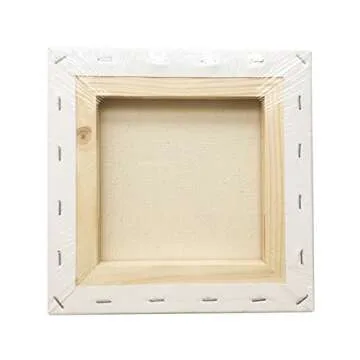 LWR CRAFTS Stretched Canvas 8" X 8" Pack of 6