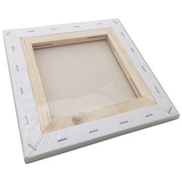 LWR CRAFTS Stretched Canvas 8" X 8" Pack of 6