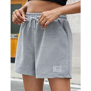 Flygo Women's High Waisted Athletic Shorts with Pockets