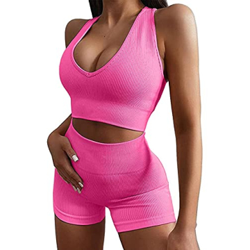 Micoson Seamless 2 Piece Workout Set for Women