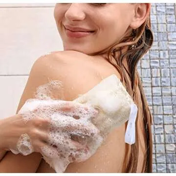 EcoTools Loofah Body Sponge, Mesh Netting Loofah, Exfoliating Body Scrubber, for Men & Women, Eco-Friendly Bath Sponge, Gentle Cleansing, Self-Tan Prep, Vegan & Cruelty-Free, 3 Count