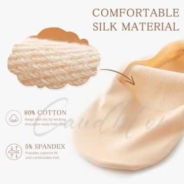 Caudblor Thin No Show Socks Low Cut Liner