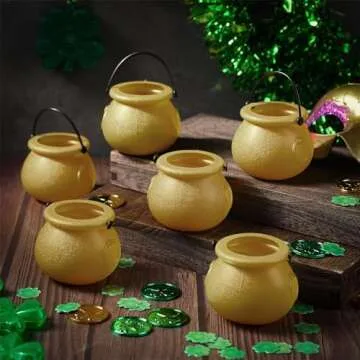 156 Piece St Patricks Day Decorations Set with Cauldrons